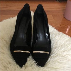 Banana Republic black suede shoes, Size 7.5.